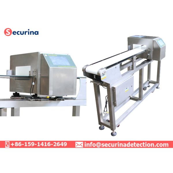 LCD Screen Industrial Metal Detector Machine , Belt Conveyor Metal Detectors For