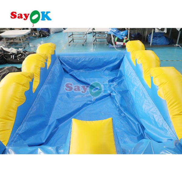 Commercial Summer Water Slide Inflatable Kids Slip And Waterslide With Pool For Custom