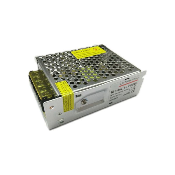 Quality 12v 60w Indoor power supply IP20 Transformer Adapter for LED Light for sale