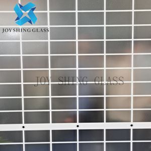 Ultra Clear Patterned Back Glass 2mm Silk Screen Back Panel