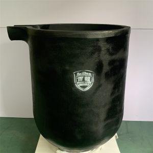 Round Chemical Resistance Zinc Dissolution Crucible 150kg Capacity Melting