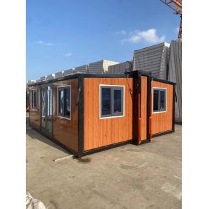 China Expandable Prefab Homes with 27.5 ㎡ Floor Area 2-4 People Capacity and 12KW Power Consumption on sale