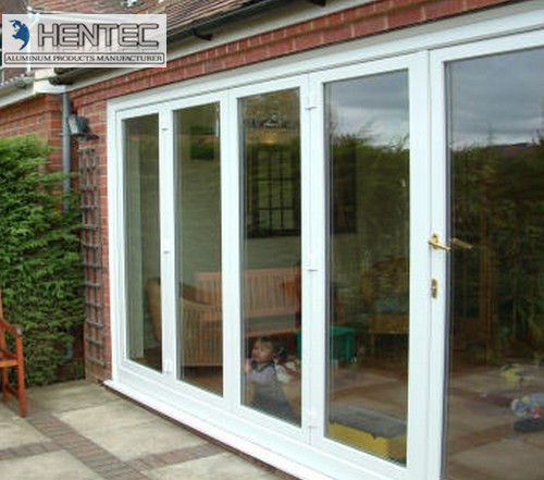 6063 6060 Aluminum Door Extrusions Profile Black Color Customerized Shapes