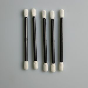 Rigid Black PP Stick Foam Tip Cleaning Swabs For PCB Electronics