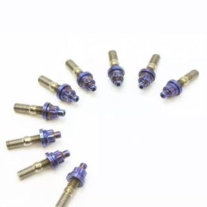 Processing Customized Gr5 M8x1.25x45 Titanium Stud Bolt For Auto Engines
