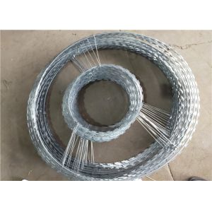 Coiled Double Concertina Razor Wire Barbed Tape With Beautiful Appearance