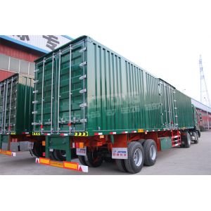 40-80 Tons Capacity Curtain Side Semi Trailer With Dual Line Braking System And