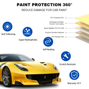 Self Healing Nano Ceramic TPH TPU Clear Car Wrap Foil Roll PPF Paint Protection