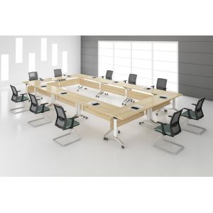 luxury combined folding movable office conference nesting table with aluminium