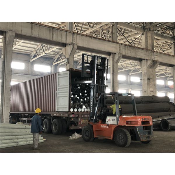 Black Tar Painted Hot Dip Galvanized Steel Pole Coating Octagonal Pole