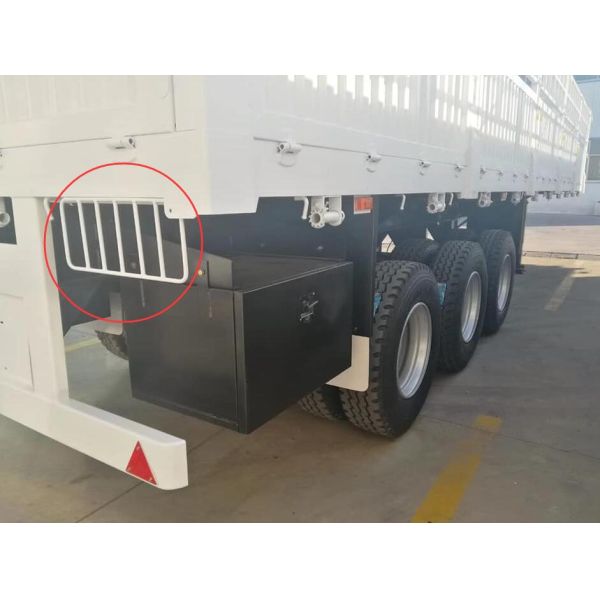 60000kg Flatbed Side Wall Trailer For Container Bulk Cargo Transport