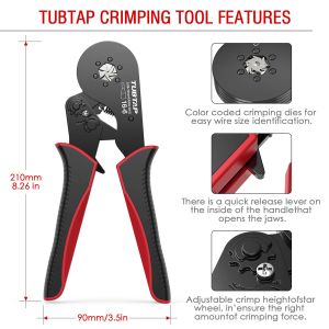 Multifunctional Wire Crimper Set Rustproof Hexagonal Style 0.92kg