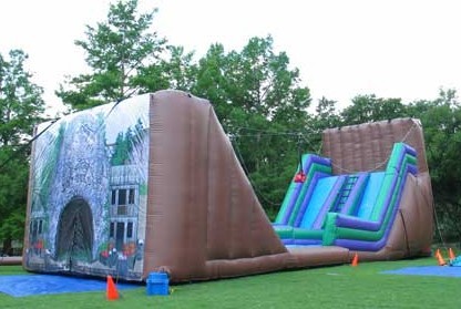 Exciting Inflatable Zip Line for Event and Party Team Challenge Games