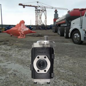 China High-Pressure Hydraulic Gear Pump with 100BAR Operating Pressure 1/4inch Connection Size and 2 HP Max Horsepower on sale