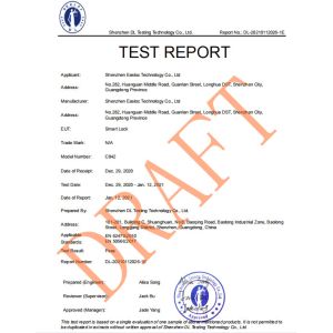 Shenzhen Easloc Technology Co., Ltd. Certifications