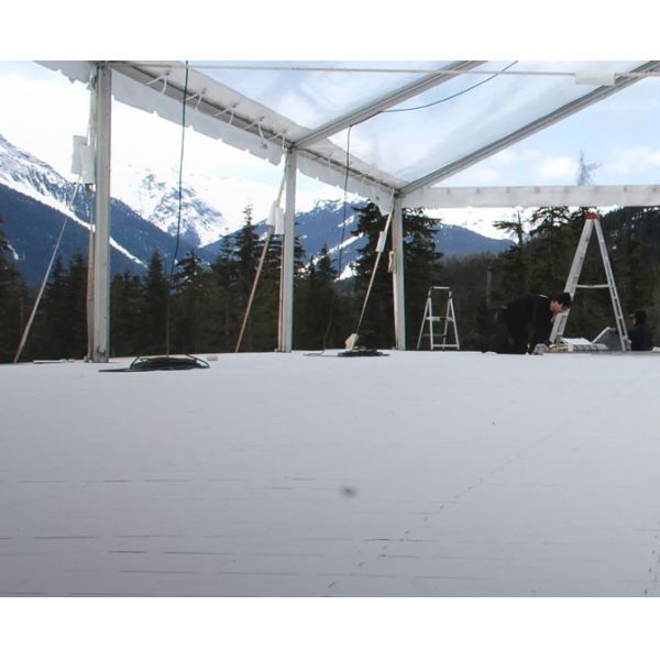 12 Inch Tent Floor Tiles Mold Resistant UV Protected Versatile Flooring