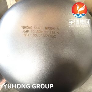 B16.9 Buttweld Pipe Fittings , ASTM A403 / ASME SA403 WP304 Stainless Steel Cap