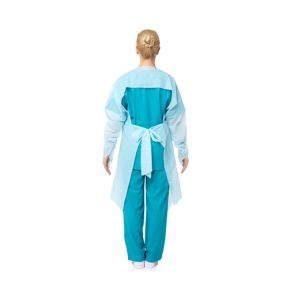 Hospital Used Cloth Isolation Gown Disposable CPE Gown With Long Sleeves