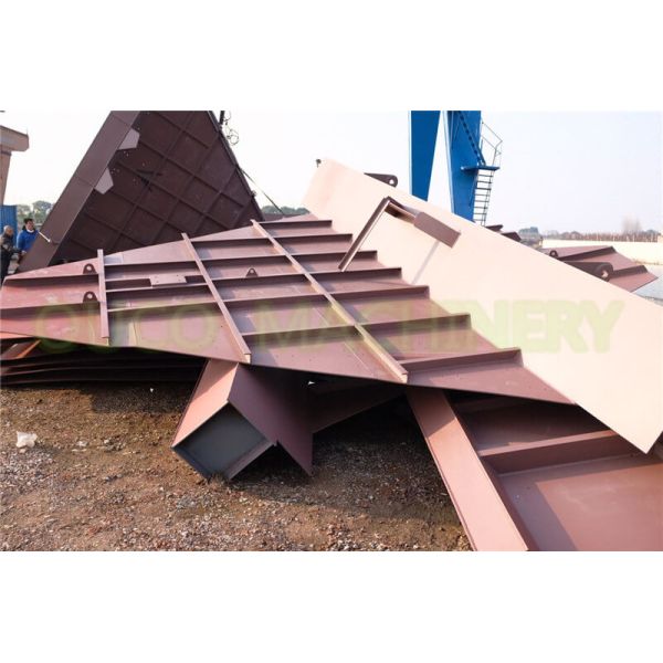 50 CBM Eco Hopper Dust Collect For Unloading Salt To Belt Conveyor Material