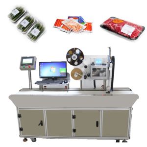 1850x1200x950mm Supermarket Meat Labeling Machine for Printing Shops and