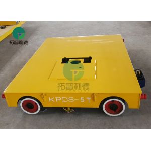China 5 Ton Motorized Tool Steerable Material Transfer Trackless Electric Handling Car On Wheels on sale
