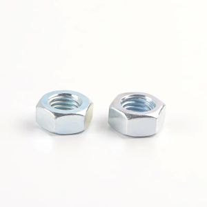 Din934 Carbon Steel Hex Nuts Metric Thread Zinc Plated Hexagon Head Nuts Steel