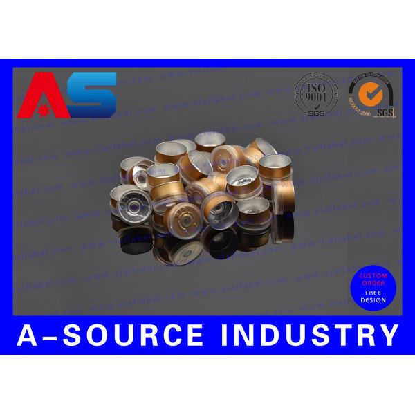 flip off vial caps 10mL Chemistry Pharmaceutical Vials 20mm Blue Flip Top Caps ISO 9001 Approval