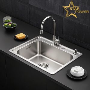 Stainless Steel Hand-Made Sink Kitchen Commercial Dual UseIcrease Wire Drawing
