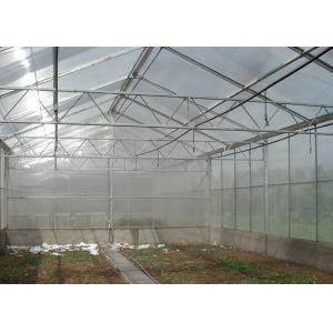 Single Span Polycarbonate PC Sheet Greenhouse With Shading System