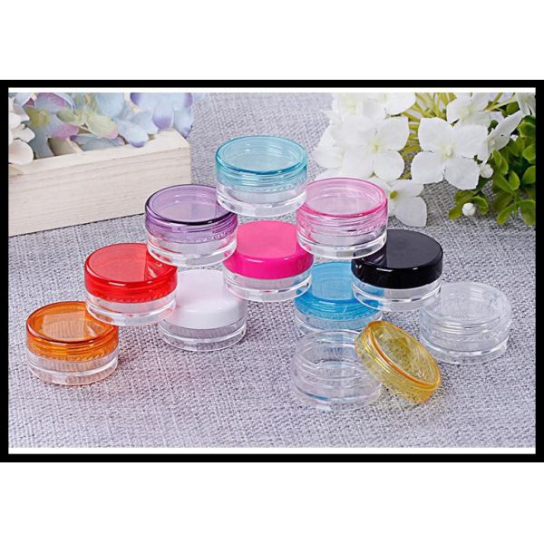 3g 5g Volume Clear Plastic Jars Cosmetic Containers Eye Shadow Powder Cans