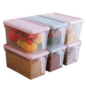 KingWell Rectangle Fridge Stackable Plastic Storage Box Containers
