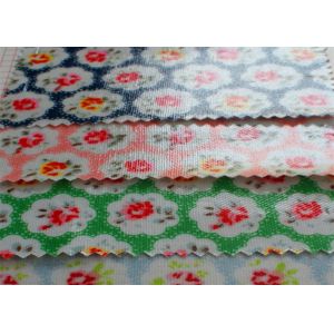 12OZ Transparent PVC Coated Cotton Canvas / Printed With PVC Fabric For Bags