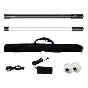 Portable Stick Neon Rechargeable LED Tube Light 4 Feet CRI 96 Daylight RGB