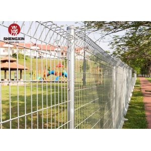 Security Roll Top Panel Pvc Coated 5.0mm Brc Mesh Fencing Vandal Resistant