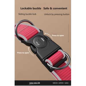 Anti-breakaway dog ​​collar Reflective anti-lost dog collar Adjustable medium