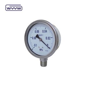 100mm Vacuum Pressure Gauge Manometer Bottom Mount 1 Year Warranty