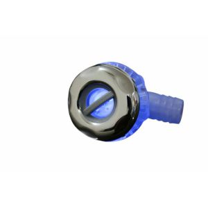 China Customized 2 inches Rifled Hot Tub Fittings / SPA LED Light Shower Jet on sale
