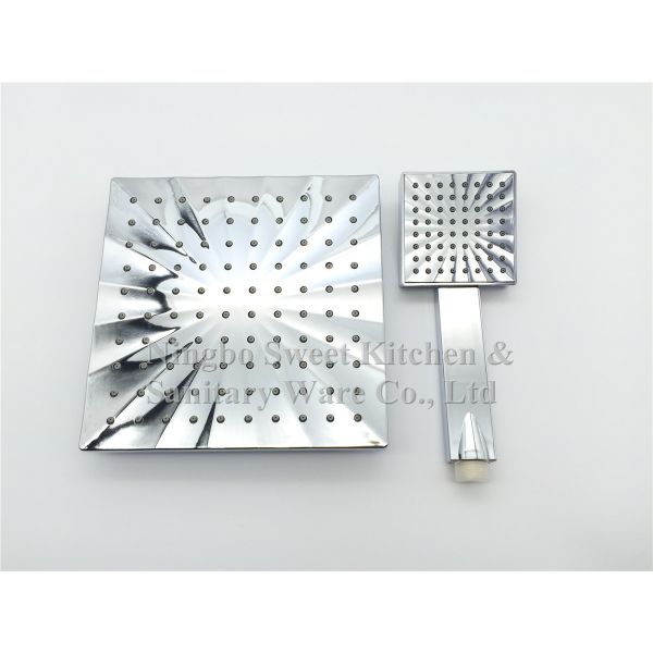 Double face ABS Chrome plating single function shower head hand shower set