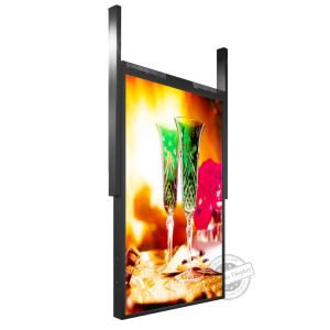 Double Sided LCD 2000nits Digital Window Signage 50inch Wall Hanging
