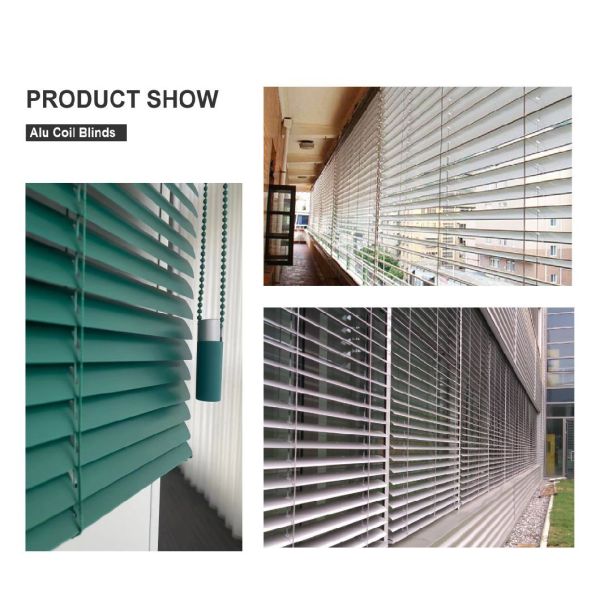 Practical Aluminum Coils Blinds Manual Open Type for a Functional Window Treatment