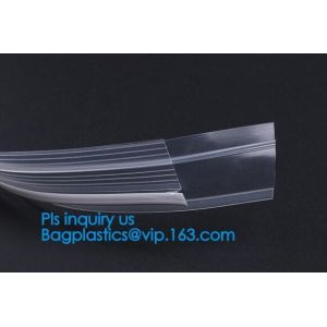 PP/PE Colorful Flange zipper with slider for document pouch, colorful press-lock