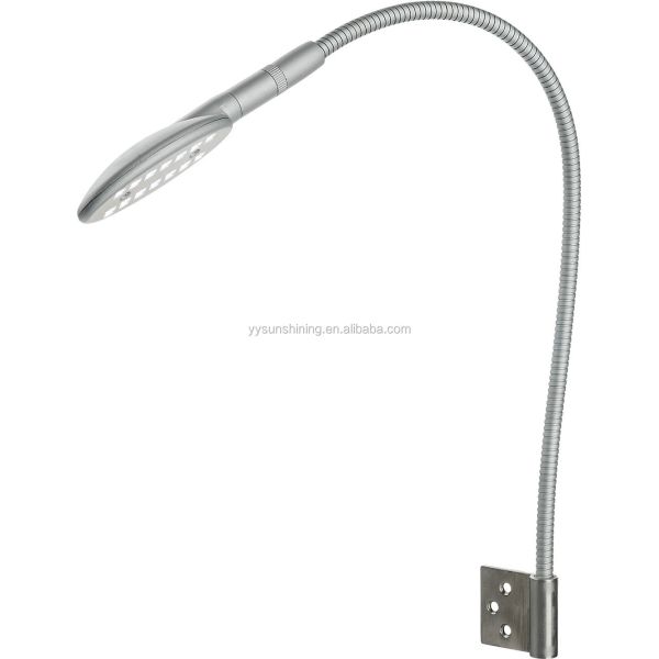30000 Hours Working Time Gooseneck LED Bedside Reading Light with Touch Control