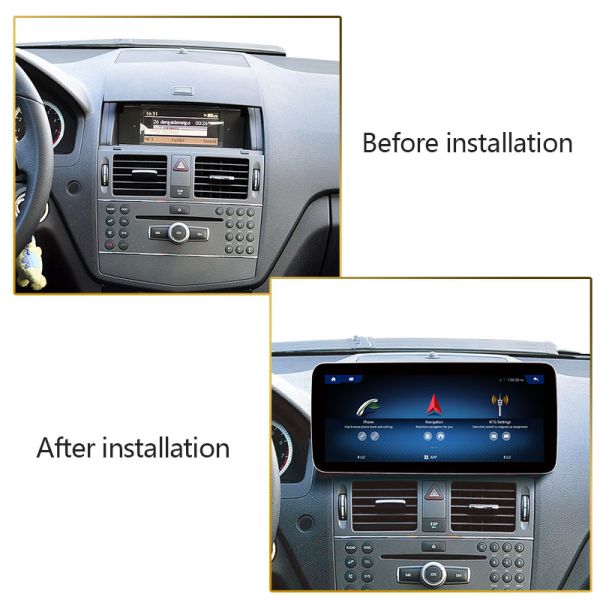 10.25 Inch Benz C Class Car DVD Player NTG4.0 Mercedes Benz Android Radio