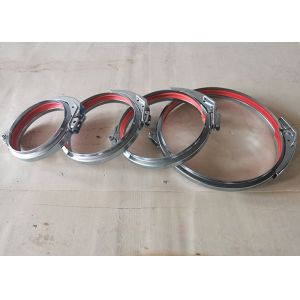 China Quick Release Round Galvanized Duct Clamps With External Threads on sale
