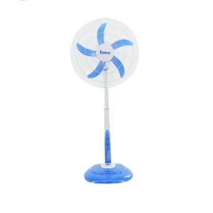 AC / DC 18inch Solar Rechargeable Table Fan Low Noise With Heavy Base
