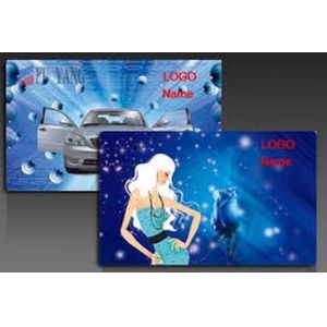 PLASTIC LENTICULAR customized 3d lenticular greeting card pp pet materical