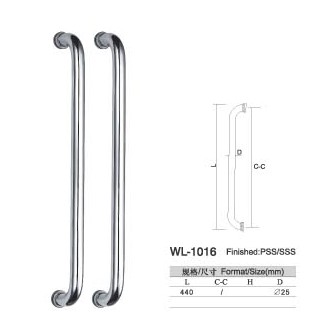 simple design WL-1016 side by side SUS304 Stainless Steel entry door handles set