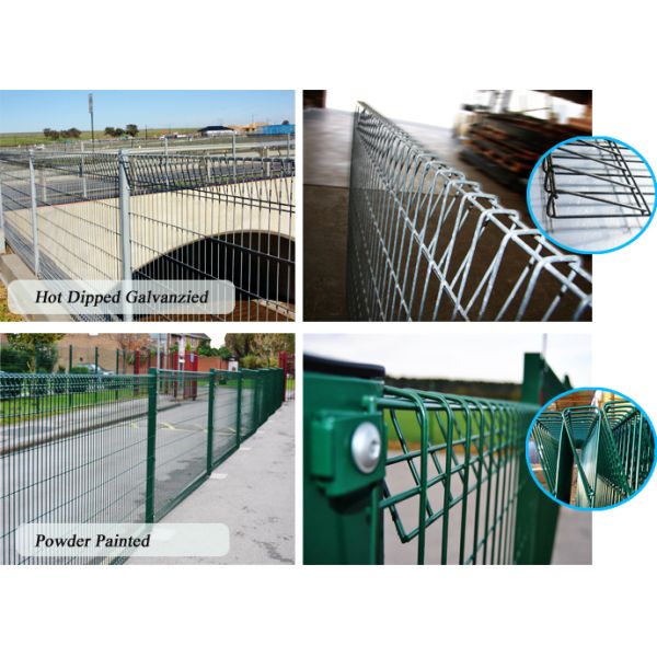 Home Garden Powder Coated Metal Welded Roll Top BRC Fencing
