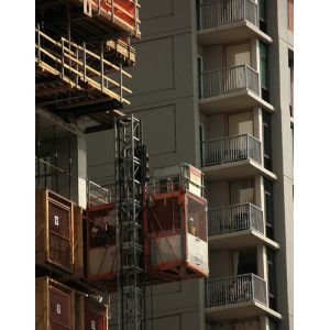 Light Construction Passenger Hoist High Running Speed Large Lifting Capacity