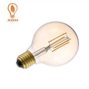2400K G80 Retro Edison Filament Bulb 4W LED Nickel plated
